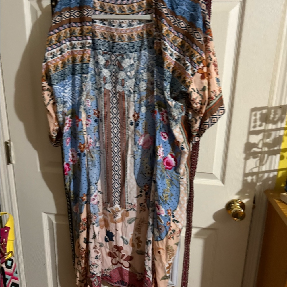 ONE/SIZE‎ Multicolor Patterned Kimono